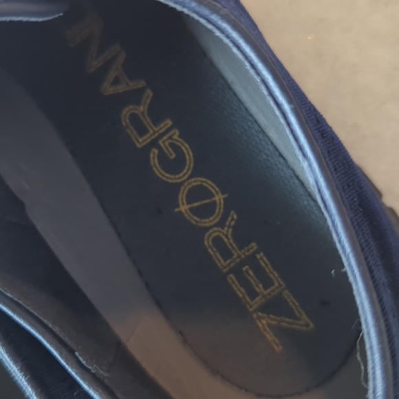 Cole Haan ZeroGrand Wingtip Oxford Shoes Blue Velvet 7.5B - Picture 6 of 7